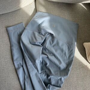 Blue High-Waisted Leggings